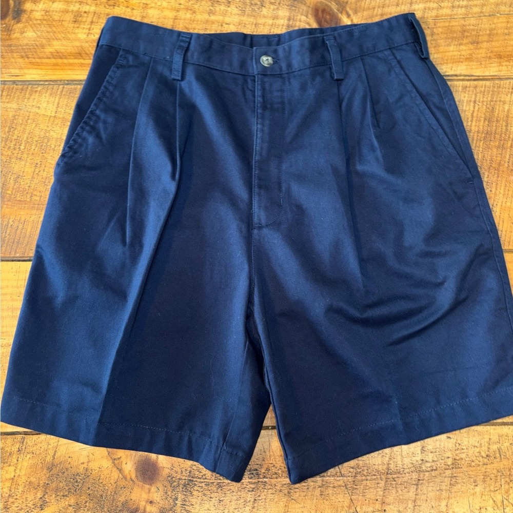 NWT Nike Golf Mens Navy Blue 100% Cotton Golf Athletic Shorts Pockets Size 30
